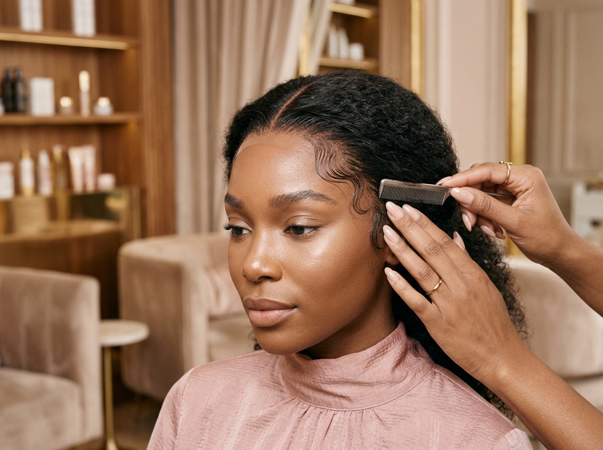 Pose et customisation de lace frontal indétectable
