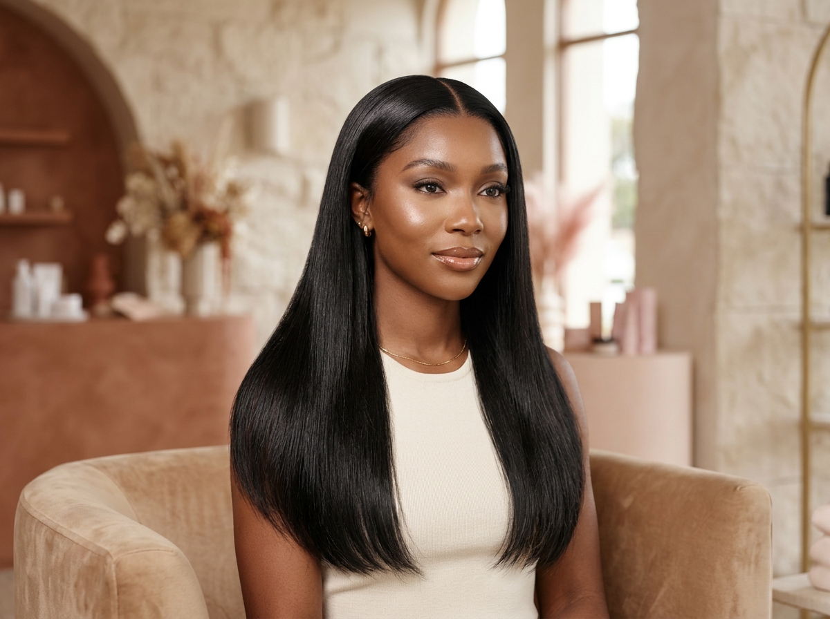 Tissage sur-mesure effet chevelure naturelle